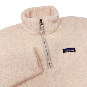 PATAGONIA Los Gatos 1/4 Zip Fleece Jacket Women Peach Pullover 25235 Small